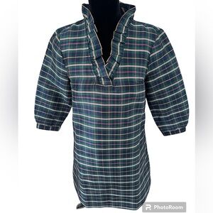 NWT Crown & Ivy Navy Plaid Party Dress